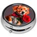 Portable Gentleman-Like Doground Pill Box | 3 Compartment Travel Organizer | Black Pill Box for Dogs - Buy Online on GoSupps.com