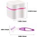 Denture Bath Case with Denture Cleaner Brush Denture Toothbrush Denture Cup Denture Box Bath Denture Container with Basket Denture Holder Denture Brush Retainer for Travel Retainer Cleaning (Red) - Buy Online on GoSupps.com
