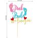 Arthsdite 1Pc Pink or Blue We Love You Cake Topper with Footprint Gender Reveal Cake Decorations for Baby Shower Gender Reveal Theme Kids Boys Girls Birthday Party Decoration Supplies Pink Or Bule Cake Topper - Buy Online on GoSupps.com