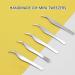 Professional Tip Fine Point Tweezers for Accurate Personals Grooming Nails Technicians Beauticians Stainless Steel - Buy Online on GoSupps.com