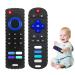 ERSIHUA 2-Pack Baby Teething Toys-TV Remote Control Shape Silicone Infants Teething Toys for Babies 0-18 Months BPA-Free (2packs-Black)