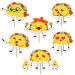 24Pcs Fiesta Taco Cupcake Toppers Taco Birthday Cake Decorations Mexican Taco Theme Party Decorations Supplies