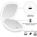 deweisn Compact Lighted Travel Makeup Mirror with 1X/10X Magnification - Dimmable, Portable, USB Charging - White - Buy Online on GoSupps.com