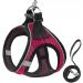 LOOK ANDES Adjustable Cat Harness with Leash & Breakable Dishes - Reflective Pink Design for Cats & Puppies (Chest 30-35cm) - Buy Online on GoSupps.com