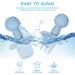 Vicloon Baby Fork and Spoon Set - 4Pcs Silicone Self Feeding Utensil for Easy Grip | Toddler Cutlery Kit for Infant & Children | First Led Training Weaning Spoons - Blue-light Green - Buy Online on GoSupps.com