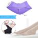Moisturizing Gel Heel Socks for Dry Cracked Heels - 3 Pairs, Open Toe Spa Socks for Dryness, Infused with Vitamins - Blue/Purple/Black - Buy Online on GoSupps.com
