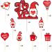 25 Pieces Wedding Red Cupcake Toppers Picks Red Heart Love KISS ME BE Mine Gnomes Happy Birthday Cake Topper Sweet Love Theme Party Cake Decor Supply Food Fruit Picks for Party Dessert Decoration Vn - Buy Online on GoSupps.com