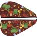 Frogs and Mushrooms Microfiber Hair Towel | Super Absorbent Coral Velvet Wrap for Long Curly & Thick Hair - Quick Drying Hair Cap for Women - Buy Online on GoSupps.com