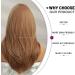 Esmee Long Straight Strawberry Blonde Wig | Layered Synthetic Hair with Fringe for Women - 20 Inch | Perfect for Daily Wear, Parties, and Cosplay - Buy Online on GoSupps.com