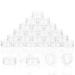 ZEJIA Sample Containers Tiny Sample Jars with Lids 3 Gram Cosmetic Containers with lids Clear Lip Balm Containers (25 Pieces) 3g-25 Count