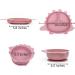 Little LoveBug Dinosaur Feeding Set | 100% Silicone | Divided Plate, Bowl, Bib & Spoon | Toddler & Baby Led Weaning Set in Dusty Rose - Buy Online on GoSupps.com