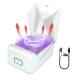 Hearing Aid Dryer Electronic Dehumidifier Ear Amplifiers UV-LED Ultraviolet Rays Sterilize Removes Sweat & Moisture Efficiently with Heat and Fan