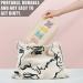 Chenille Letter Nylon Waterproof Makeup Bag for Women - Beige-Skin Travel Organizer Pouch for Toiletries and Cosmetics - Buy Online on GoSupps.com