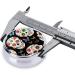 Buy Sugar Skulls Round Pill Box 3 Compartment Portable Travel Case for Vitamins & Medication | Mini Decorative Organizer - Buy Online on GoSupps.com
