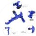 AIMDOR Adjustable Compound Bow Release with D Loop Rope - Blue | Aluminum Alloy Thumb Release for Hunting & Outdoor Activities - Buy Online on GoSupps.com