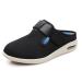 Men's Diabetic Shoes Wide Width Shoes Swollen Feet Adjustable Large Size Walking Shoes Extra Wide Orthopaedic Comfort Shoes Non Slip Fattening and Widening for Swollen Feet ( Color : Black  Size