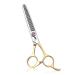 TIJERAS 6.5 Inch Professional Pet Dog Cat Grooming Shears Scissor Light Weight Multicolor Japan 440C Stainless Steel D-Gold Thinning