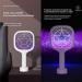Small Portable Electric Mosquito Swatter Mosquito Racket Physical Summer Fly Swatter Trap Household Bug Zapper Insect Control White - Buy Online on GoSupps.com