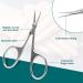 CGBE Professional Curved Tip Cheek Scissors | Extra Fine & Sharp Stainless Steel for Cuticle Eyebrow & Eyelash Precision | 1-Piece Round Handle - Buy Online on GoSupps.com