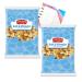 Crawfords Savouries Salt & Vinegar Baked Crisps 400g (Pack of 2x 200g) | Snack Flavourful Party Crunchy British Vegetarian | Included Jaspem Shopping List Salt and Vinegar