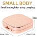 Simple Metal Portable Mini Medicine Box - 3 Compartment Storage Case (Rose) | International Shipping Available - Buy Online on GoSupps.com