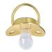 Pacifier with Golden Letters - Exquisite Silicone Baby Pacifier (Letter K) | Safe for Travel & Home - Buy Online on GoSupps.com