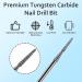 CGBE Nail Miller Attachments | 3/32 Wolfram Carbide Bits for Manicure & Pedicure | Cone Shape Drill Bits for Dead Skin & Rhinestones Removal - Buy Online on GoSupps.com