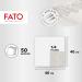 FATO Airlaid Dry Paper Napkins - 50 Pack 40x40cm Textile Effect Dove Gray Drip Design - Perfect for Elegant Events - Buy Online on GoSupps.com