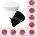 2-Piece Reusable Powder Puffs - Triangle Velor Makeup Applicator for Loose Powder Foundation & Cream - Black & White - Buy Online on GoSupps.com