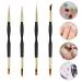 4pcs UV Gel Nail Brush Set - Professional Nail Art Brushes for Home | Gel Brush & Nail Accessories - Buy Online on GoSupps.com