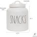 Rae Dunn Ceramic Cookie Jar - Stoneware Treat Canister for Snack Storage in White - Buy Online on GoSupps.com