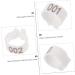 CORHAD 100 Pcs Pigeon Anklet Pigeons Identification Ring Duck Leg Number Plastic White Products 1.3X1.3CM White - Buy Online on GoSupps.com