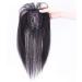 LXUE Realistic Crown Hairpieces with Bangs - Human Hair Clip-in Topper for Women with Hair Loss - 8 Dark Brown 20cm Hairpiece - Buy Online on GoSupps.com