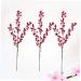 Zerodeko 7pcs Fake Red Berries Decorative Plants Plant Photography Props Flower Arrangements Home Plants Office Decoration Decor for Office Foam Fruit Plants Acacia Beans Long Branch - Buy Online on GoSupps.com
