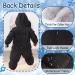 Fairy Baby Kids Winter Snowsuit Down Skisuit Jumpsuit Puffer Hooded Jacket Coat Waterproof Romper Warm for Toddler Baby Girls Boys 3.5-4T - Buy Online on GoSupps.com
