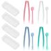 SculptZen 4 Packs Contact Lens Applicator Contact Lens Remover and Inserter Tool Kit Portable Plastic Contact Lens Tweezers Contact Lens Suction Stick Handler with Storage Case