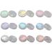 Ghzste Mirror Effect Nail Powder 9 Colors Metallic Nail Art Powder with Double Heads Applicator - Buy Online on GoSupps.com