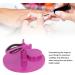Sonew Anti Spill Nail Polish Bottle Holder Handsfree Adjustable Angle Nail Polish Bottle Clamp Nail Art Tool for Home Salon (Purple) - Buy Online on GoSupps.com