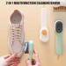 2 in 1 Multifunction Cleaning Brush Cleaning Brush with Soap Dispenser Shoe Washing Tool Shoe Scrubber Football Boot Cleaner(2pcs*green) - Buy Online on GoSupps.com