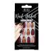Ardell Nail Addict - Red Cateye |24 artificial nails in red with glue & file for beautiful fingernails to stick on |Press on nails stagnail set with long tips fake nails