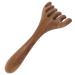 Beavorty scalp massage comb made of wood Gua Sha-Schaben-Kamm Hand Hand-held head massager Broad tooth comb for the top-care relaxation acupuncture treatment