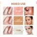 Rose Gold Liquid Highlighter Stick for Face & Body - Waterproof, Moisturizing, Natural Looking Glow | Cushion Applicator - 03 Rose Gold - Buy Online on GoSupps.com