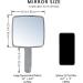 Noilk Vintage Vanity Mirror with Handle - Silver Travel Hand Mirror for Women - Buy Online on GoSupps.com