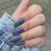 Huil Artificial Nail Coffin False Nails Gray Long Fake Nails Stick On Nails Full Cover Acrylic False Nail Tips 24Pcs for Women and Girls