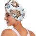 Sleeping Cute Happy Bear Hair Towel Set - Super Absorbent Quick Dry Hair Turbans for Women & Girls | 2 Pack - Buy Online on GoSupps.com
