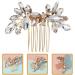 DEARMAMY Hair Comb Flower Rhinestone Hair Decoration Bride Hair Side Comb Hair Accessory - Buy Online on GoSupps.com