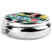 Geometric Patterns Round Pill Box | 3 Compartment Organizer | Portable Travel Pill Box for Easy Travel - Buy Online on GoSupps.com