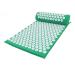 Fioerddtuie acupressure mat made of cotton portable replacement monochrome professional men women gym back muscle massage mats massager green