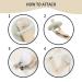 4 Pack Unisex Baby Pacifier Clip Leash Set - Soft Linen Fabric with Neutral Solid Colors - Keeps Pacifiers in Place - Green - Buy Online on GoSupps.com