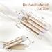 Flintronic 3-Barrel Curling Iron - 25mm Wave Hair Styler Quick Heating 180-210 Perfect for Long & Short Hair Includes 5 Hairpins - Buy Online on GoSupps.com